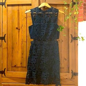 Romeo + Juliet cutout navy dress